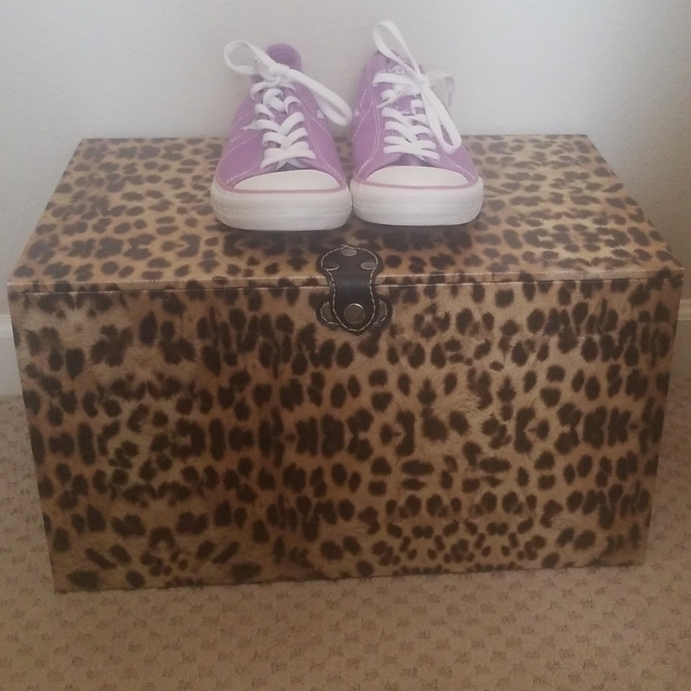 Purple Converse sneakers